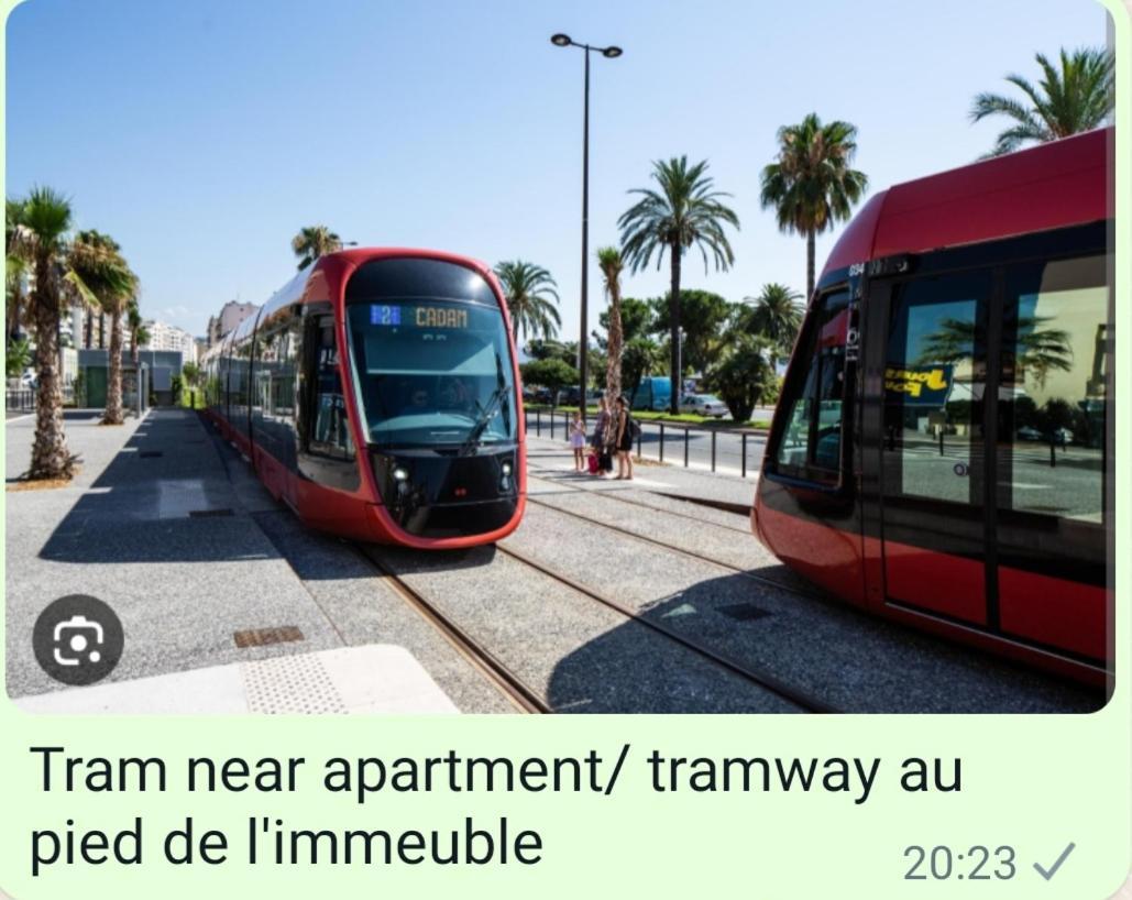 Appartements Renove 2023 Proche Aeroport 5Min, Gare Sncf 2 Min, Tramway Au Pied De L'Immeuble , Parking Possible, Renovated Apartments 2023 Near The Airport 5 Min, Train Station 2 Min, Tram Next To The Building 1 Min, Parking Possible Nice Exteriér fotografie