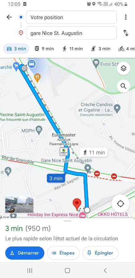 Appartements Renove 2023 Proche Aeroport 5Min, Gare Sncf 2 Min, Tramway Au Pied De L'Immeuble , Parking Possible, Renovated Apartments 2023 Near The Airport 5 Min, Train Station 2 Min, Tram Next To The Building 1 Min, Parking Possible Nice Exteriér fotografie